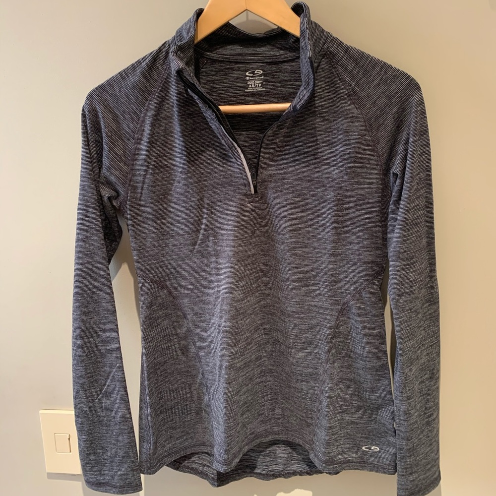 Champion duo dry grey quarter zip pullover